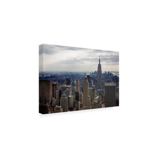 Monte Nagler 'Empire State Building New York City New York Color' Canvas Art,16x24